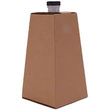 96 oz Beverage Box Kraft Brown Carafe Plain Vertical