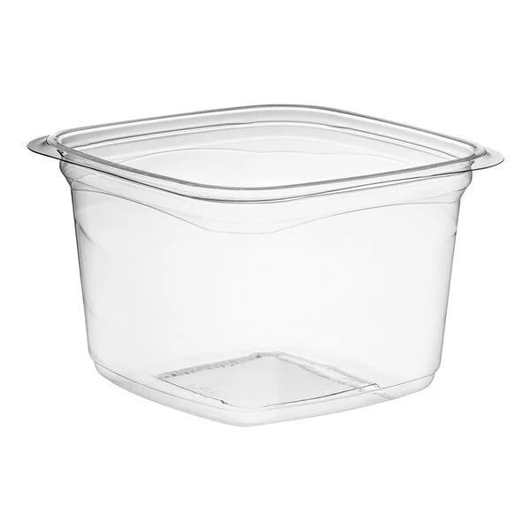 16 oz Square Deli Container RPET