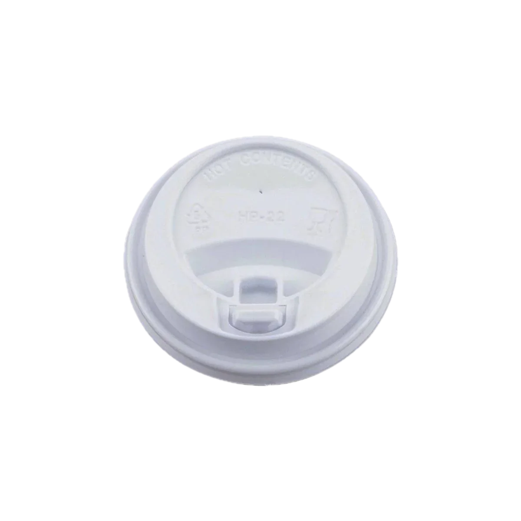 Lid Dome White Hotpack button lock