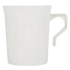 8 oz Coffee Cup Mug White PS
