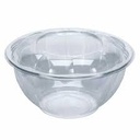 [PTSB64-D255] 64 oz Clear Swirl Bowl Combo PET