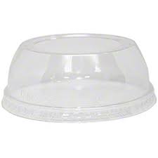 Lid Dome Wide Hole 12/14 16 20 24 oz Clear PET