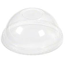 Lid Dome No Hole 9 12 oz Clear PET