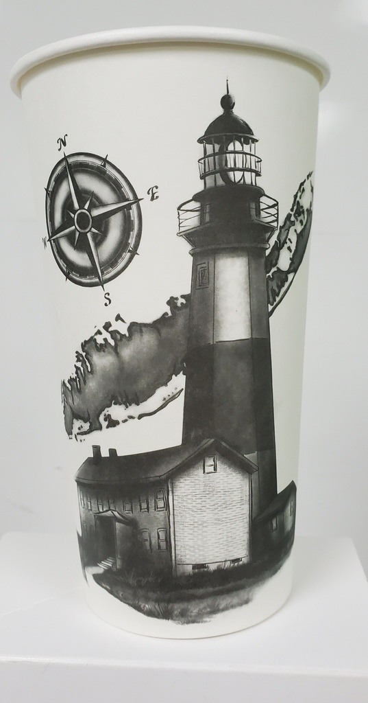 20 oz Hot Cup Paper PPT Lighthouse