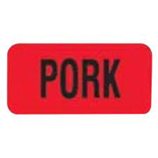 Label Day-Glo Pork Closeout