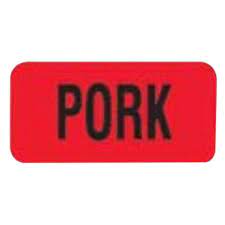 Label Day-Glo Pork Closeout