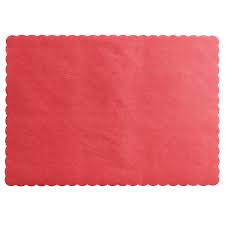 Placemat Red Paper 10x14"