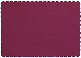 Placemat Burgundy Paper 10x14"