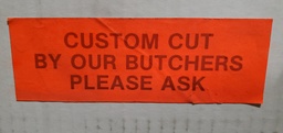 [CUSTOMCUT] Label Day-Glo Custom Cut By Our Butcher Closeout