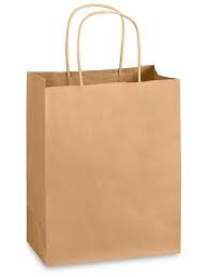 [CUB] 8x4x10" Bag Kraft Shopping Handle