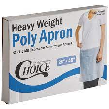 [APRON L] Apron Large Poly Heavy 1.5 mil