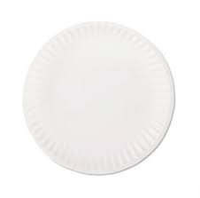 [9COATED] 9" Coated Paper Plate White