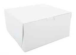 [885CB] 8x8x5" Cake Box White Clay Closeout
