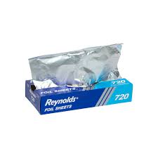[720] Reynolds 12x10.75" Aluminum Foil Sheets Interfolded