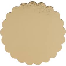 [6GOLD-SPEC] 6" Cake Circle Gold Scalloped