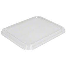 [584620B300] Lid Flat Clear PET for Large Snack Box 2 3 Comp Closeout