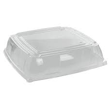 [52916F025] Lid Dome Clear PET for 16" Square Bagasse Platter