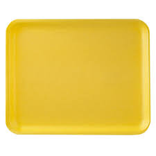 [20SYELLOW] Foam Tray 20S Yellow 8.5x6.5x.63" Closeout