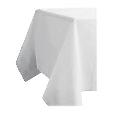 [17507] Table Cover 54x108" White Paper/Plastic