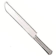 [106C] Bread Knife Serrated 10" Clear Closeout
