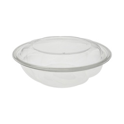 [1064PSSL] 64 oz Swirl Bowl Combo Clear Earthchoice