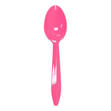 [U2008-PINK] Tea Spoon Pink Medium Weight
