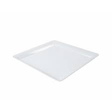 [1414W] Platter 14x14" Square White