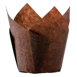 [TULIP-CUP-BROWN-SPEC] Tulip Baking Cup 2.25x4" Brown