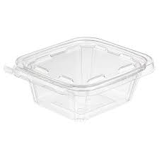 [TS12-SPEC] 12 oz Tamper Resistant Hinged Oblong Container PET