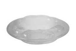 [PTSB40-D255] 40 oz Clear Swirl Bowl Combo PET