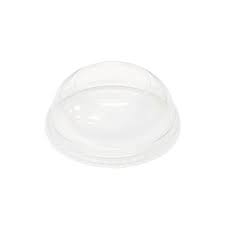 [PTLID-D92WH] Lid Dome Wide Hole 9 12 oz Clear PET