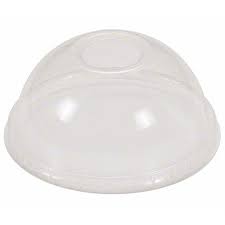 [PTLID-D92RH] Lid Dome Round Hole 9 12 oz Clear PET Closeout