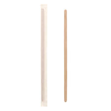 [WST7WRAPPED] 7" Wood Coffee Stirrer Wrapped